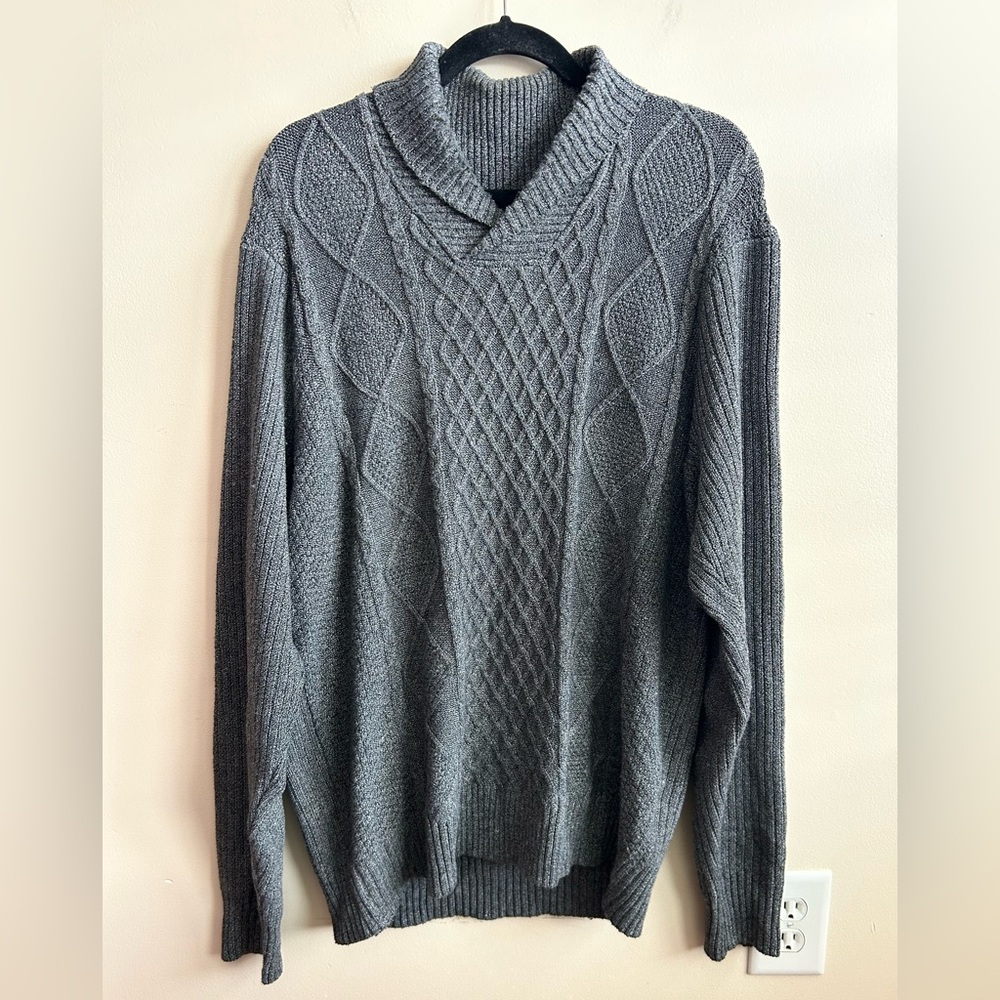 Billy London UK Grey Knit Crowl Neck Sweater XXL